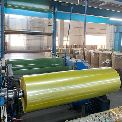 Прозрачная желтая лента бопп Jumbo Roll односторонний акриловый клей