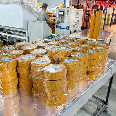 50μ толщины Желтовая лента для упаковки 55 мм х 150 мм для герметичности картонного картона