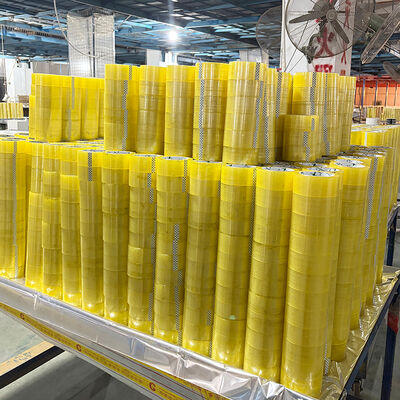 Прозрачная прозрачная желтоватая прочная клейкая водонепроницаемая лента